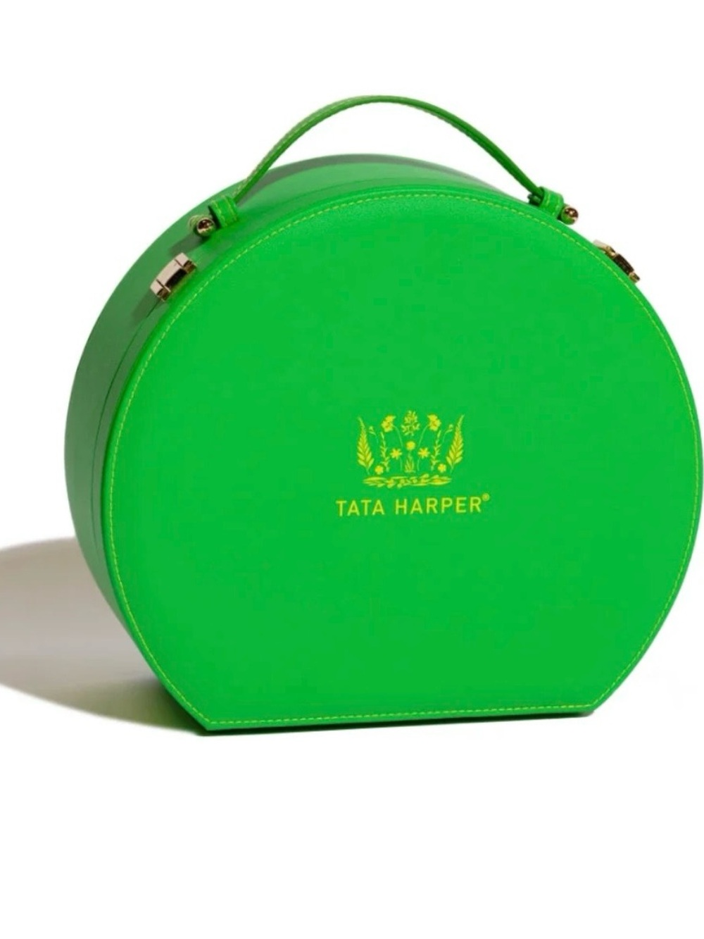 Tata Harper Green Travel Vanity Case
